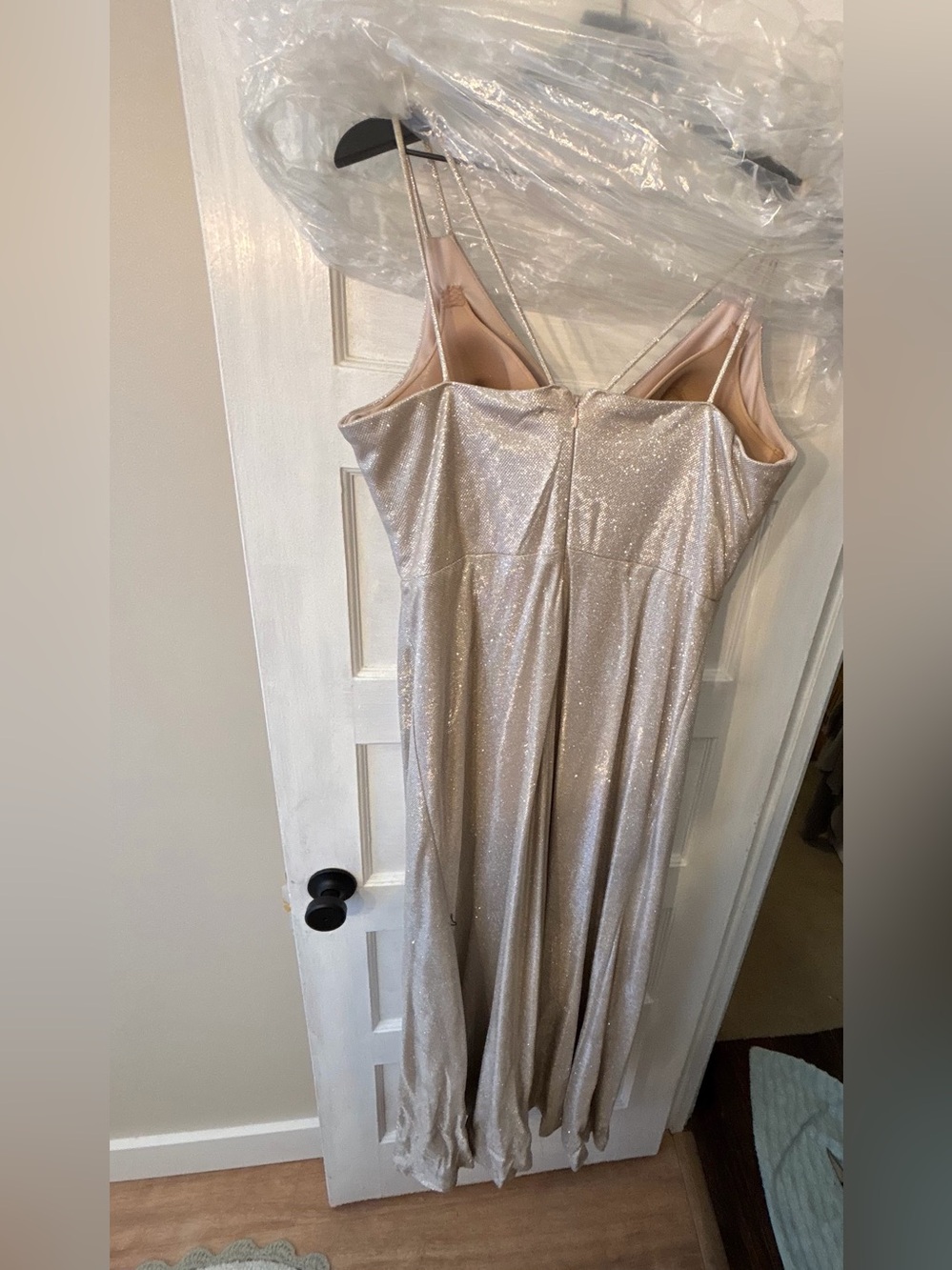 nightway champagne dress Night Way Collections Sparkle Gown Color:Dark Pink Peach Combos Baby Blue Satin Mini Shoulder gown side fastening